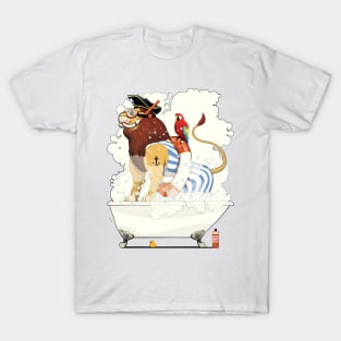 Lion in the Bath T-Shirt